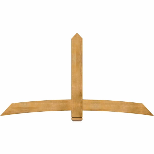 Ekena Millwork Bellingham Rough Sawn Timber Gable Bracket, Western Red Cedar, 84"W x 45"H x 2"D x 6"F, 13/12 Pitch GBW084X45X0206BEL00RWR - main